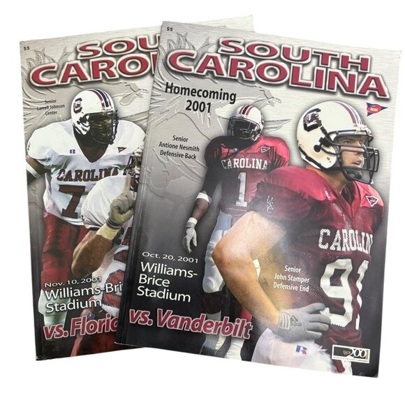 South Carolina Gamecock Vintage Football Programs Oct and Nov 2001 Homecoming - Picture 1 of 5